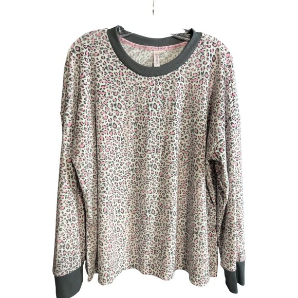 Velour Joyspun Womens Large Leopard Print Pajama Set - Picture 2 of 7